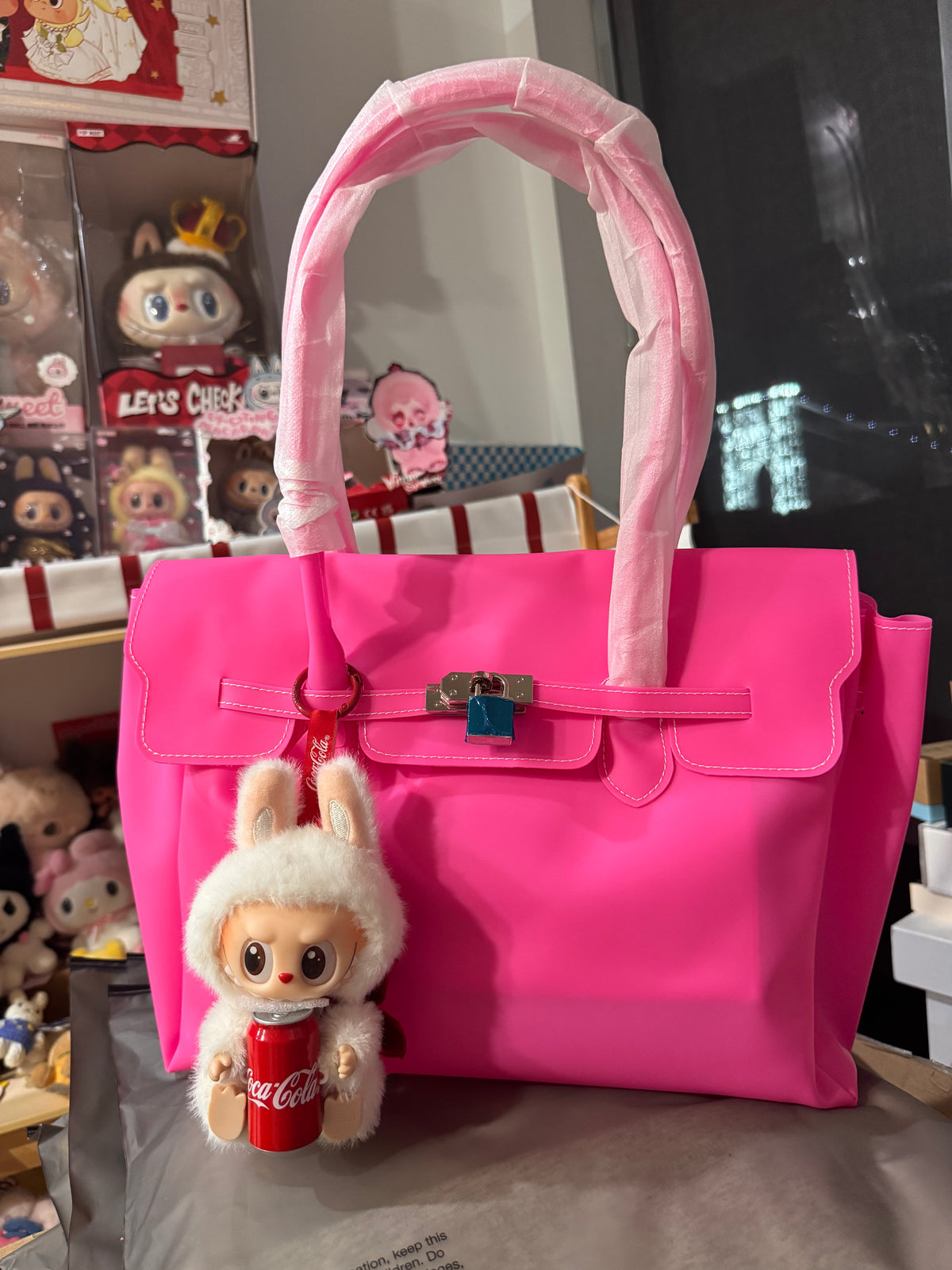 Classic Jelly Firkin Handbag | Clear PVC Handbag | Macaron Collection | US Seller