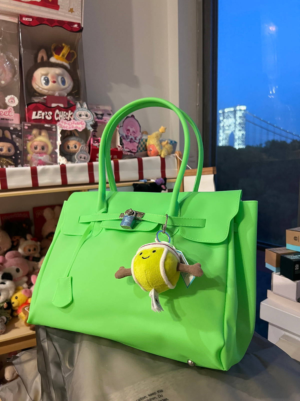 Classic Jelly Firkin Handbag | Clear PVC Handbag | Macaron Collection | US Seller