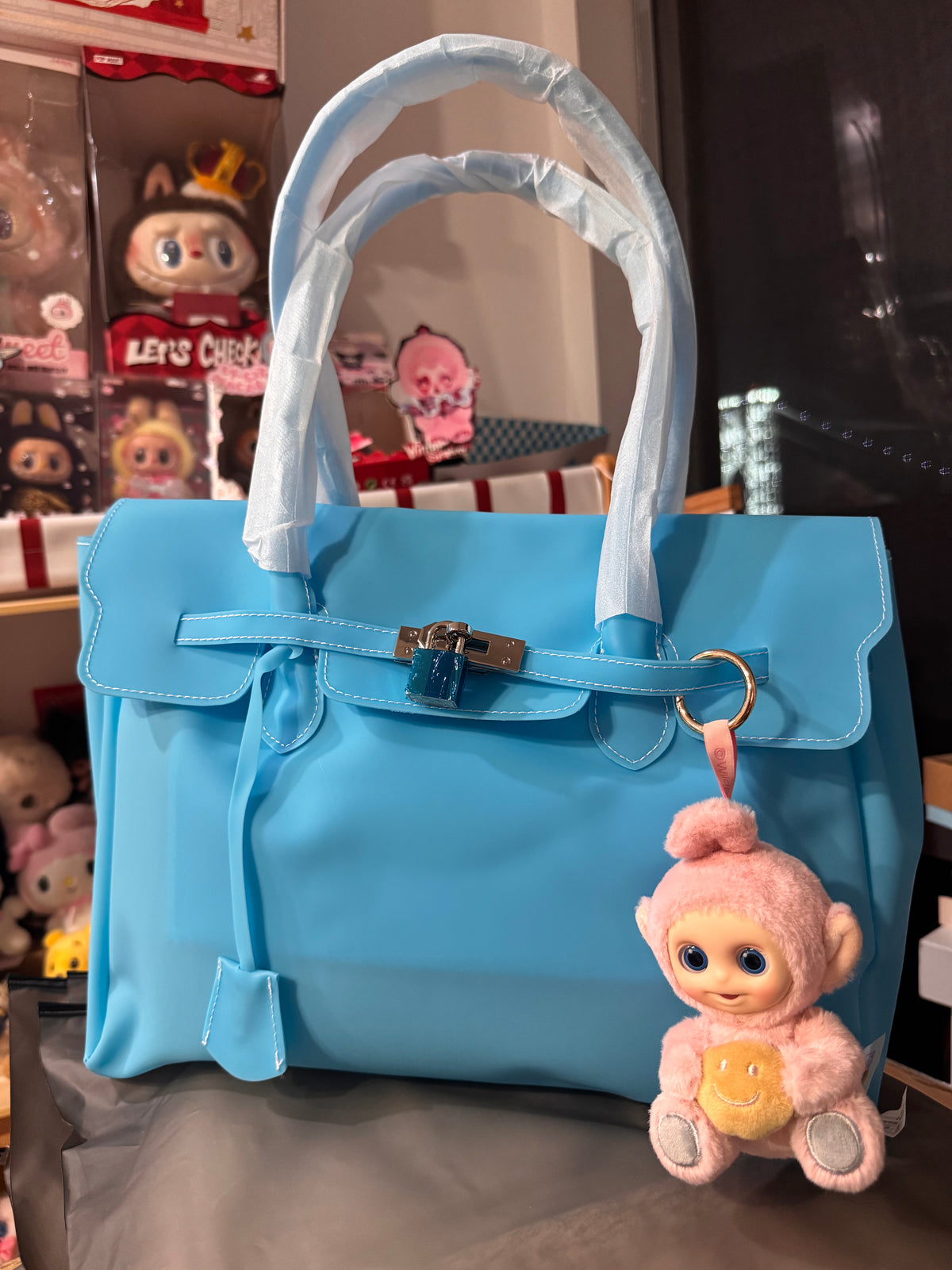 Classic Jelly Firkin Handbag | Clear PVC Handbag | Macaron Collection | US Seller