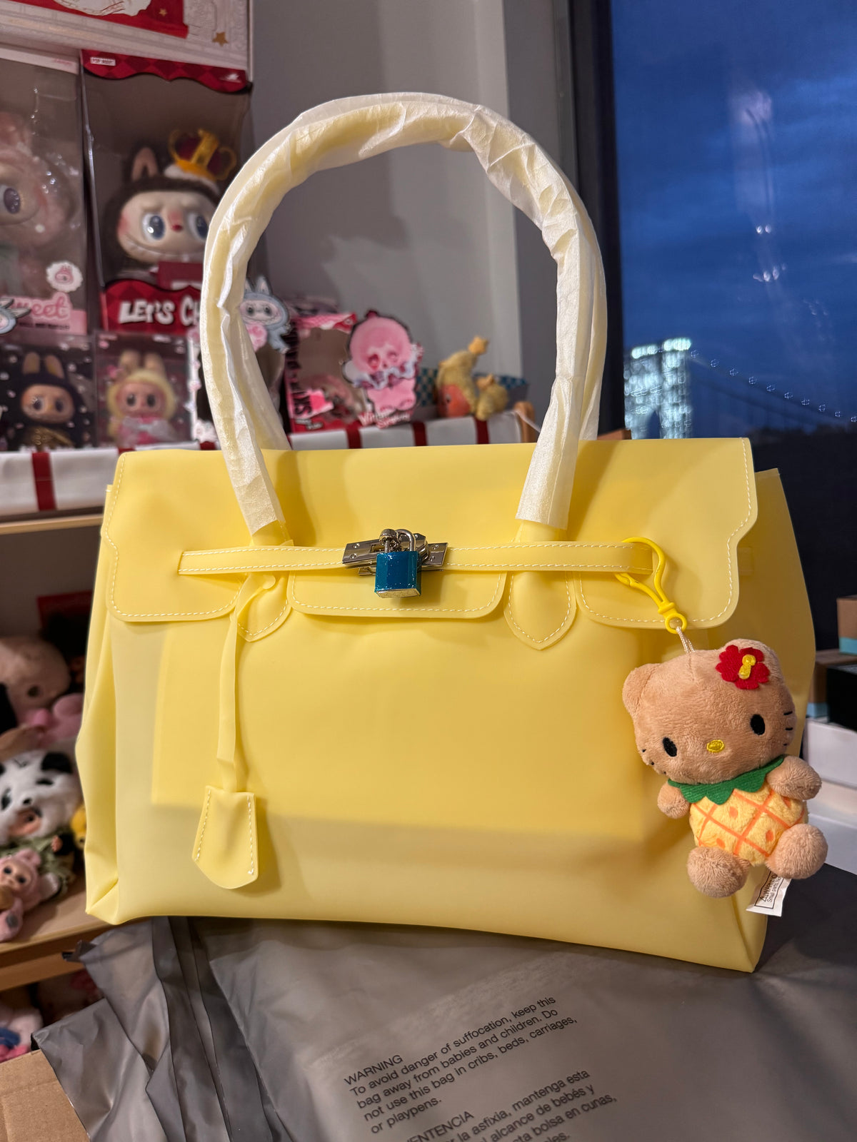 Classic Jelly Firkin Handbag | Clear PVC Handbag | Macaron Collection | US Seller