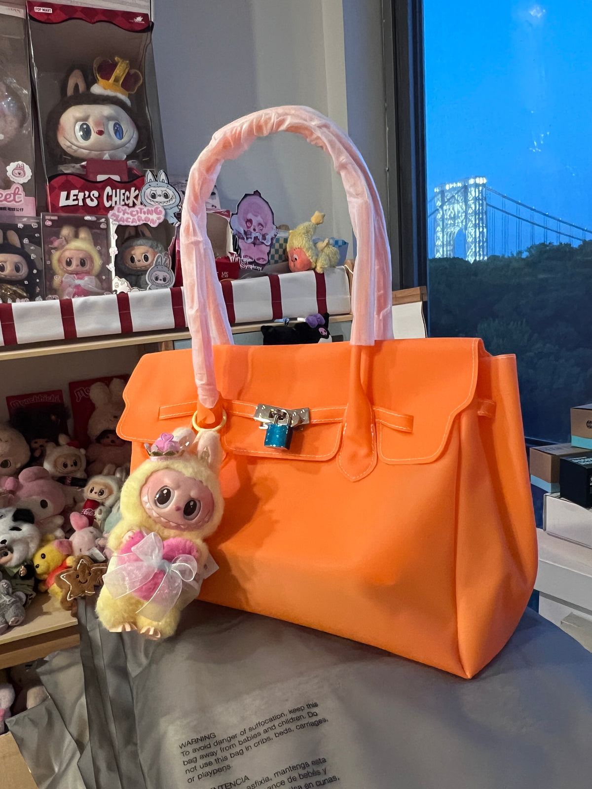 Classic Jelly Firkin Handbag | Clear PVC Handbag | Macaron Collection | US Seller