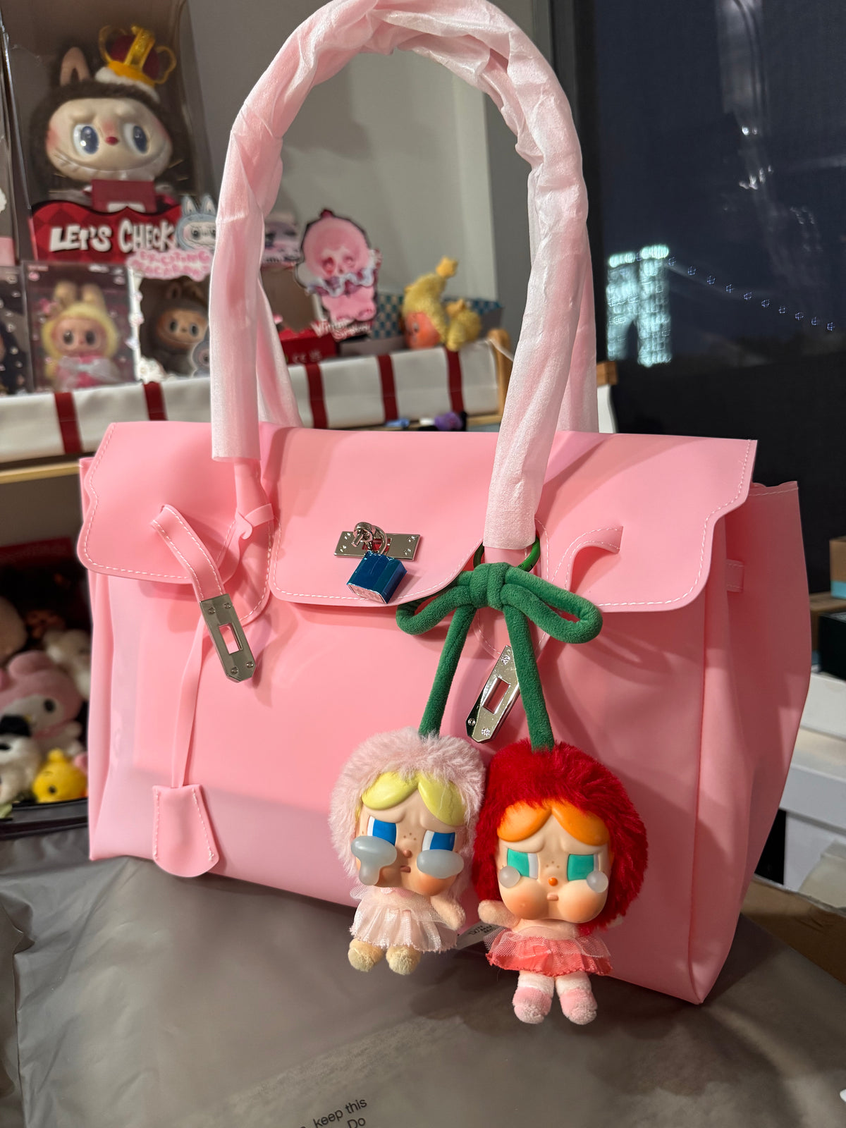 Classic Jelly Firkin Handbag | Clear PVC Handbag | Macaron Collection | US Seller